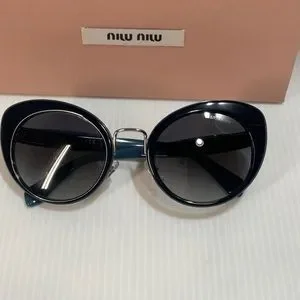 Miu Miu woman’s sunglasses smu 06TTMY-5D1 cat eye made in Italy Miu Miu woman main image 4